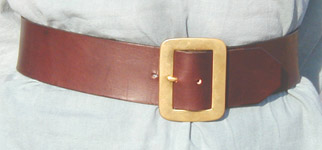 Our Pirate Belt with heavy brass buckle looks superb with Pirate finery, a great kilt, or Medieval and Renaissance costume or garb. Can be made longer as a Jack Sparrow belt on request.