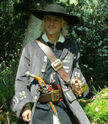 Our Pirate Baldric shown with matching dark brown Pirate Belt.