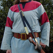 Viking Baldric. All brass decorative work is hand done.