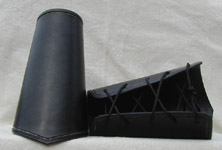 Simple Bracers with laces shown in black.
