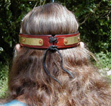 Royal Circlet rear view showing leather tie.