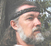 Our Braided Leather Headband, a custom sized, 5 Strand Mystery Braid shown here in black.