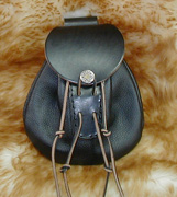 Highlander Sporran / Kilt Belt Pouch in black.