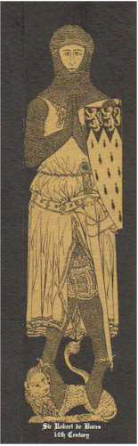 Brass of Sir Robert de Bures.